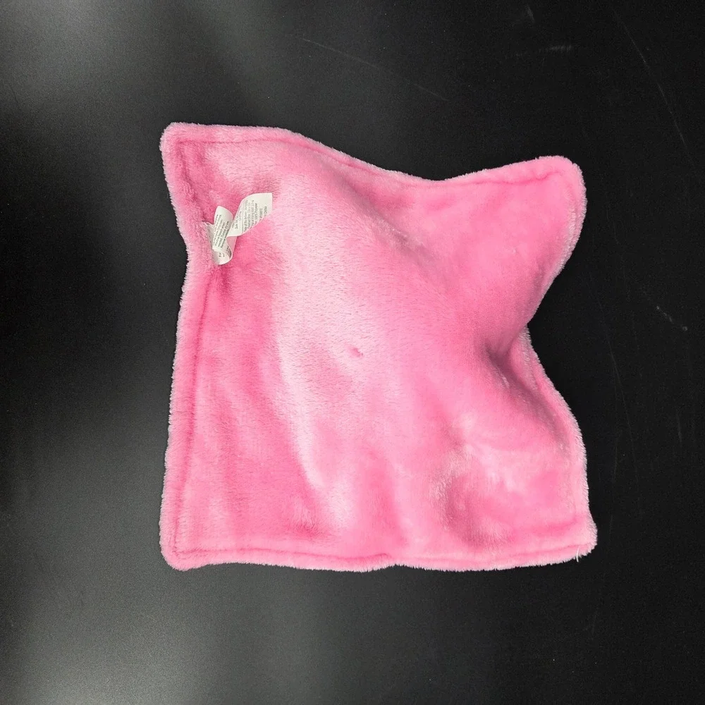 Pink Elephant Lovey Security Blanket Plush Baby Girl Soother Toy